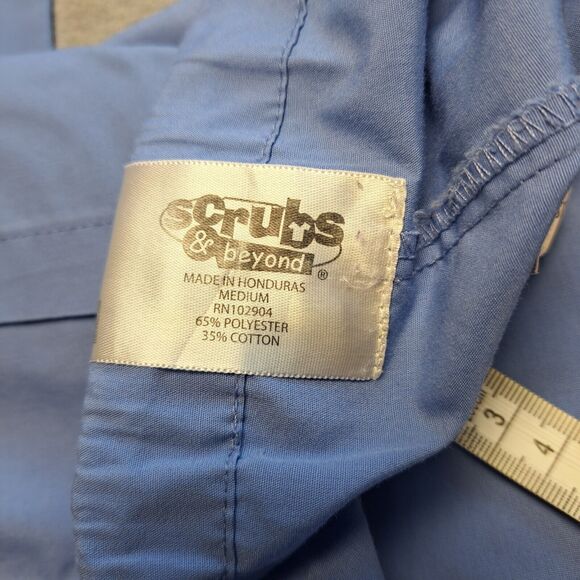 SCRUBS BEYOND PANTS BLUE UNISEX SIZE MEDIUM LIGHTWEIGHT DRAWSTRING MEDICAL - Picture 7 of 11
